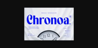 Chronoa Font Poster 1