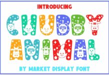 Chubby Animal Font Poster 1