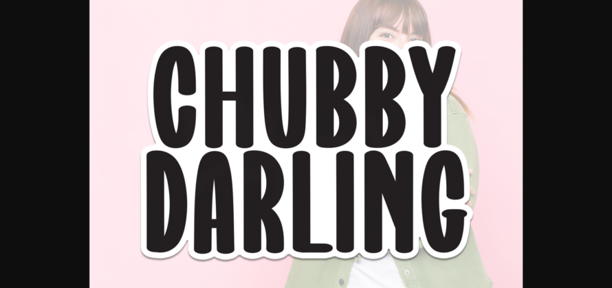Chubby Darling Font Poster 3