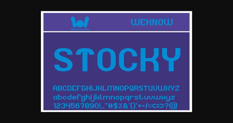 Chubby Font Poster 5