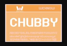 Chubby Font Poster 1