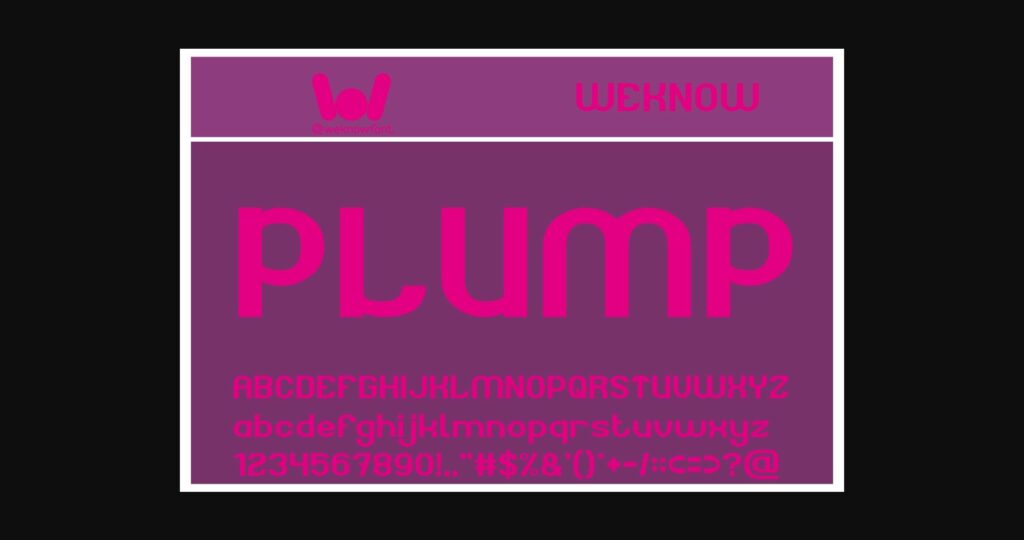 Chubby Font Poster 6