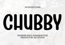 Chubby Font Poster 1