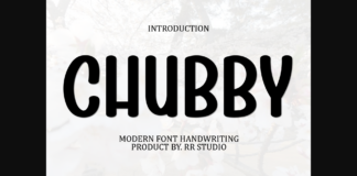 Chubby Font Poster 1