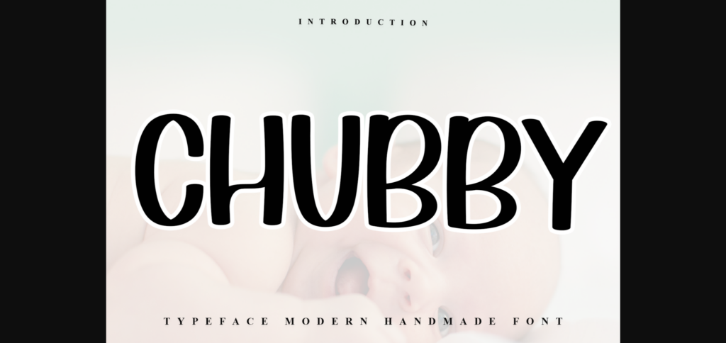 Chubby Font Poster 1