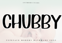 Chubby Font Poster 1