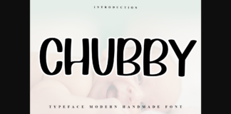 Chubby Font Poster 1