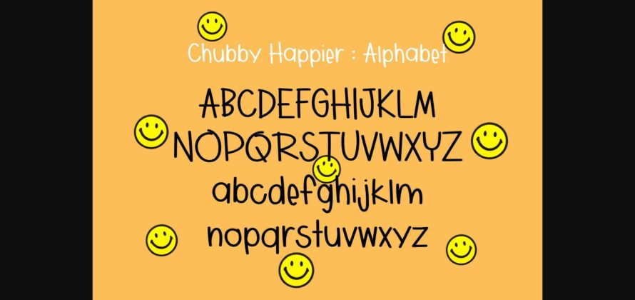 Chubby Happier Font Poster 5