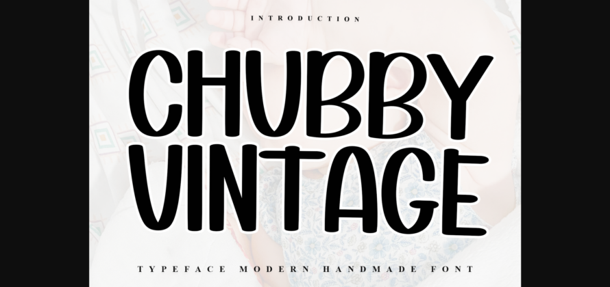 Chubby Vintage Font Poster 3