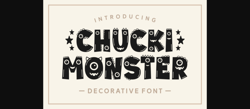 Chucky Monster Font Poster 3