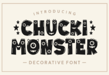 Chucky Monster Font Poster 1