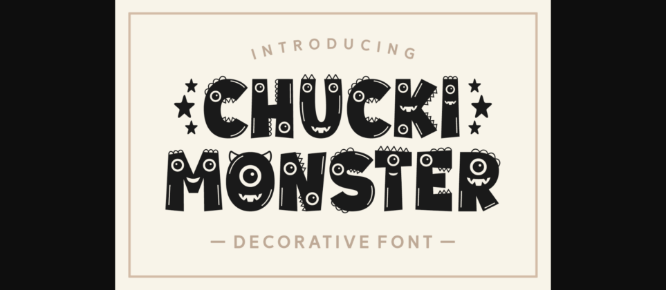 Chucky Monster Font Poster 1