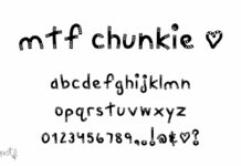 Chunkie Duo Font Poster 1