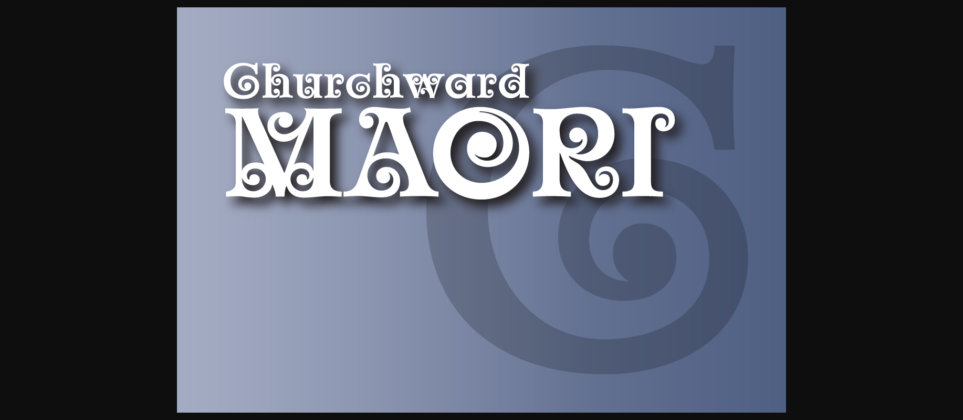 Churchward Maori Font Poster 3