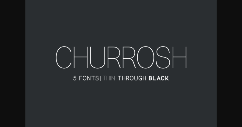 Churrosh Font Poster 3