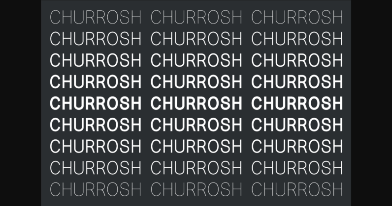 Churrosh Font Poster 4