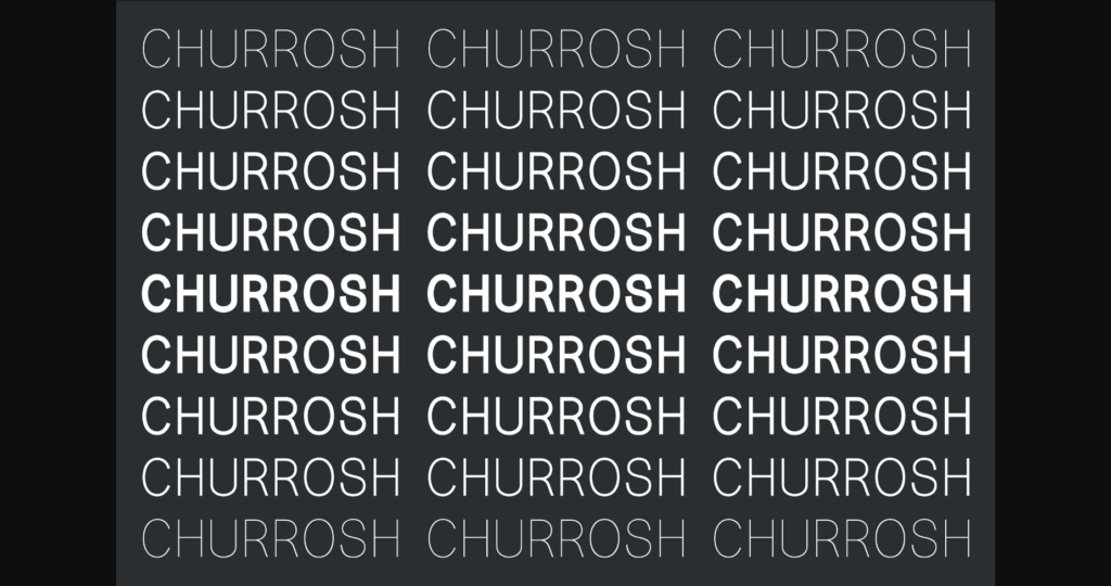 Churrosh Font Poster 2