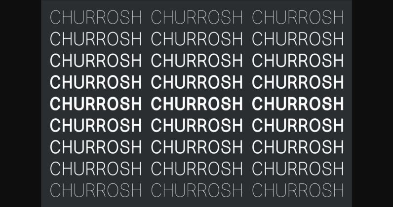Churrosh Font Poster 2