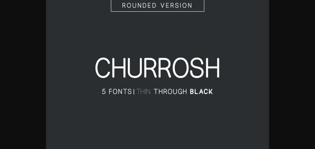 Churrosh Font Poster 3