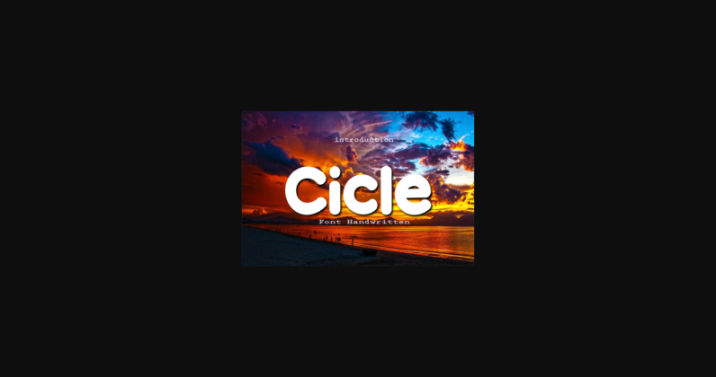 Cicle Font Poster 3