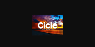 Cicle Font Poster 1