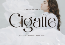 Cigatte Font Poster 1