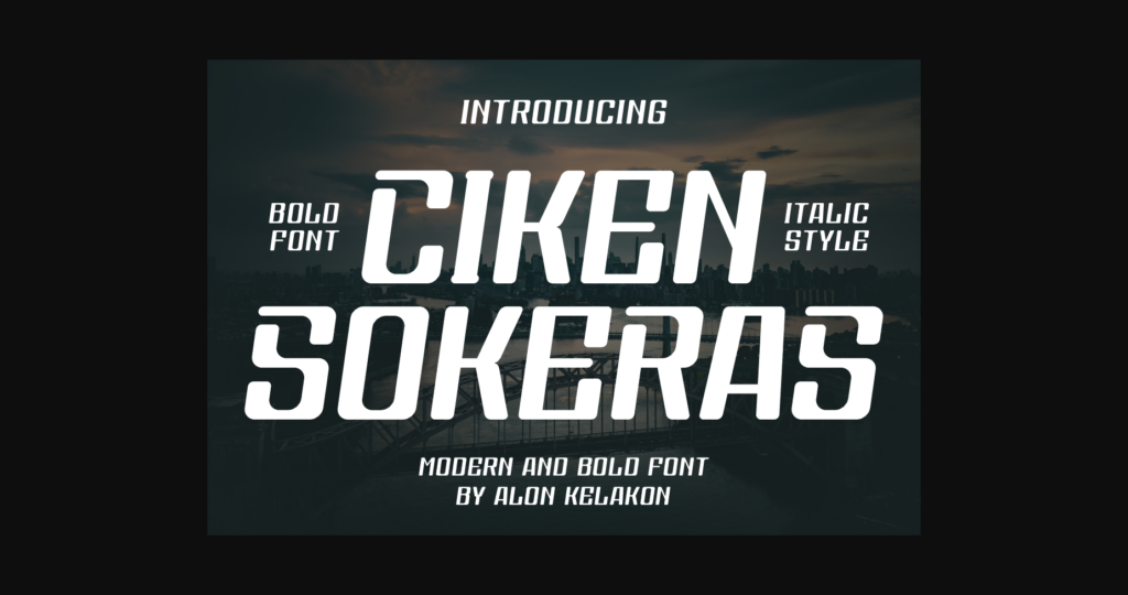 Ciken Sokeras Font Poster 3