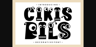 Cikis Bils Font Poster 1