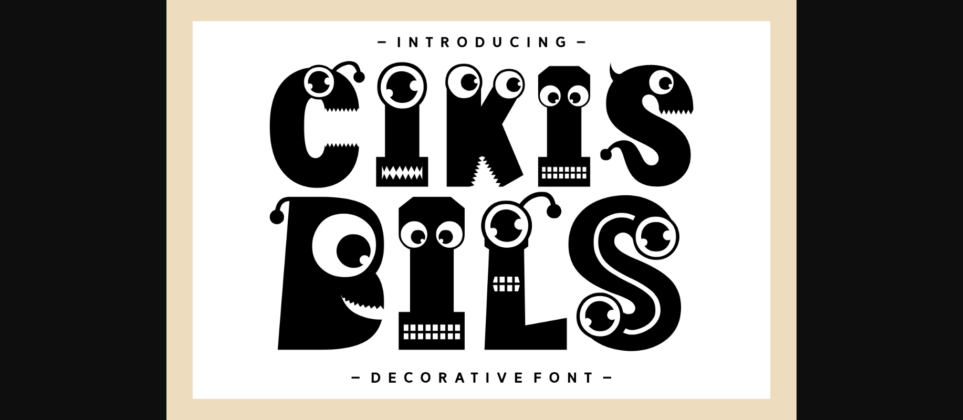 Cikis Bils Font Poster 1