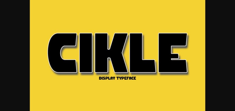 Cikle Font Poster 3