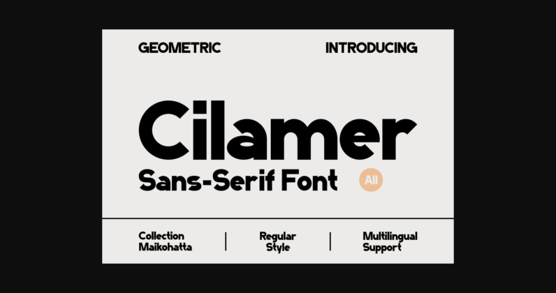 Cilamer Font Poster 3