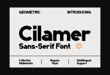 Cilamer Font Poster 1