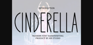 Cinderella Font Poster 1