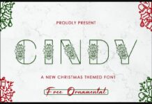 Cindy Font Poster 1
