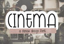 Cinema Font Poster 1