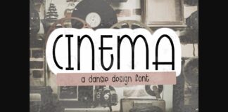 Cinema Font Poster 1