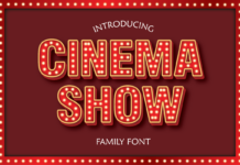 Cinema Show Font Poster 1