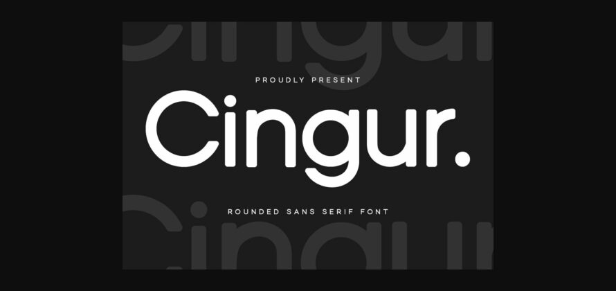 Cingur Font Poster 3
