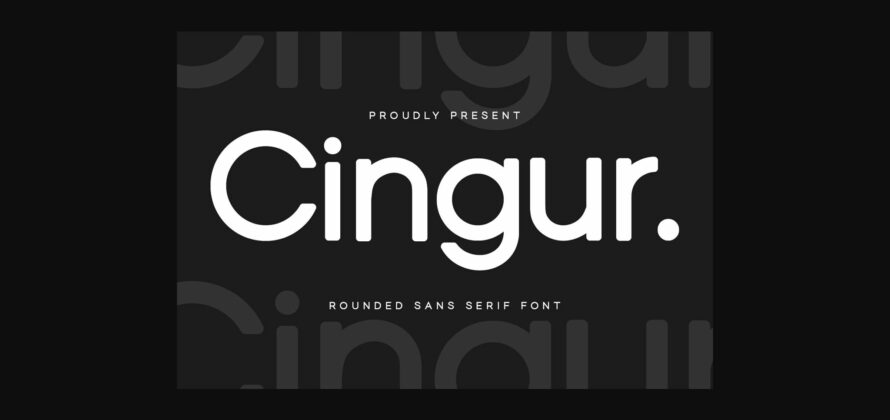 Cingur Font Poster 3