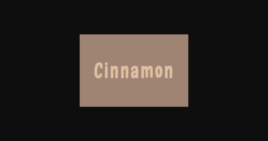 Cinnamon Font Poster 3