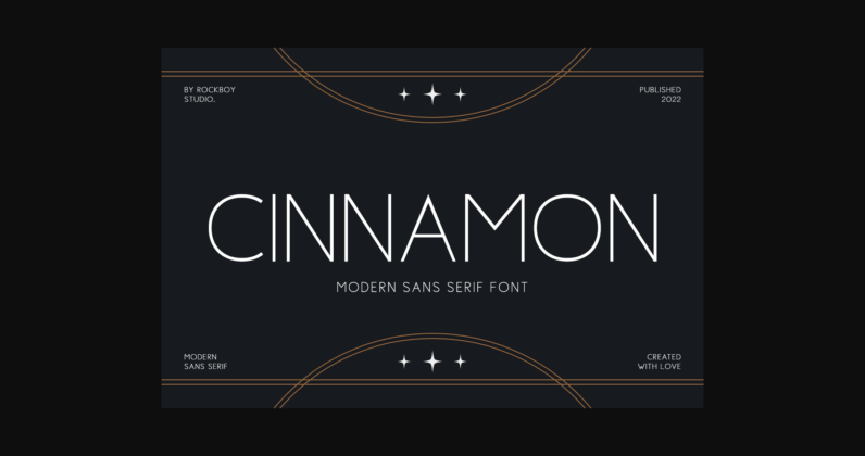 Cinnamon Font Poster 3