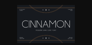 Cinnamon Font Poster 1