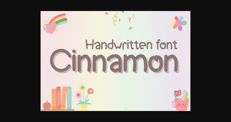 Cinnamon Font Poster 3