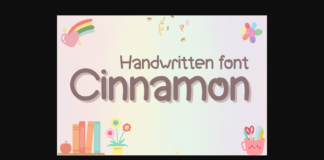 Cinnamon Font Poster 1