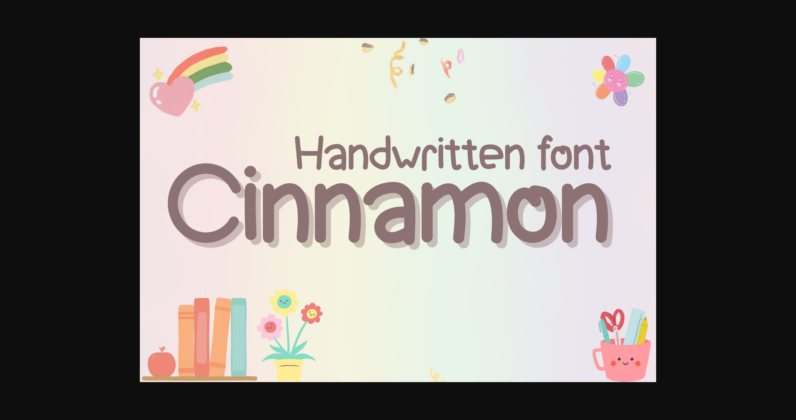 Cinnamon Font Poster 3