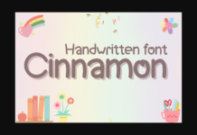 Cinnamon Font Poster 1