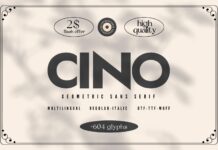 Cino Font Poster 1