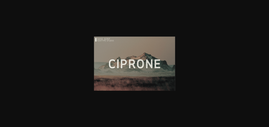 Ciprone Font Poster 3