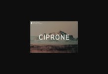 Ciprone Font Poster 1