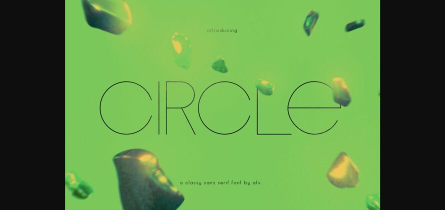 Circle Font Poster 3